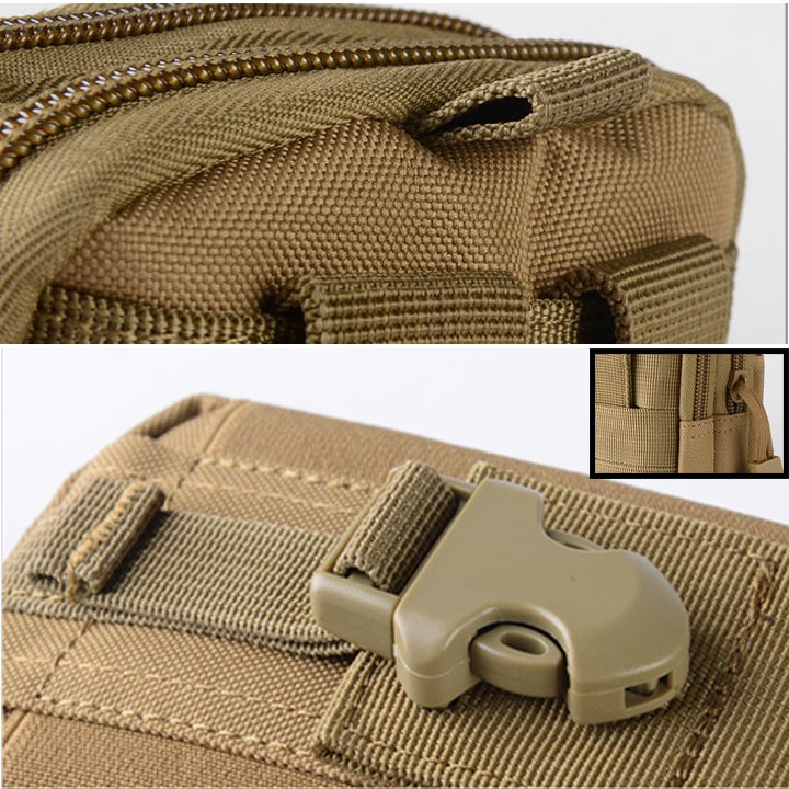 Túi Đeo thắt lưng mini soldier Shalla K501 Tặng móc khóa cá heo