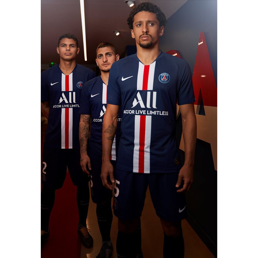 ⚡Quần Áo Đá Bóng CLB PSG - Paris Saint-Germain⚡ Màu Đen Sân Nhà Mùa Giải 2019 - 2020 Form thon, Thấm Hút Mồ Hôi Tốt
