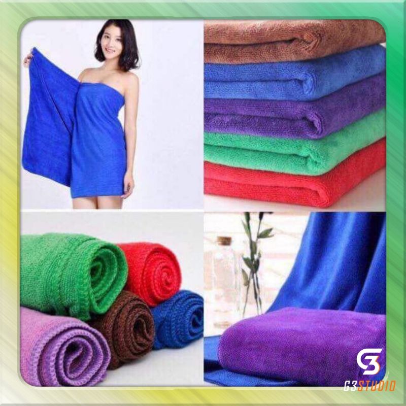 khăn tắm spa, khăn khách sạn microfiber 70*140, 400 gram