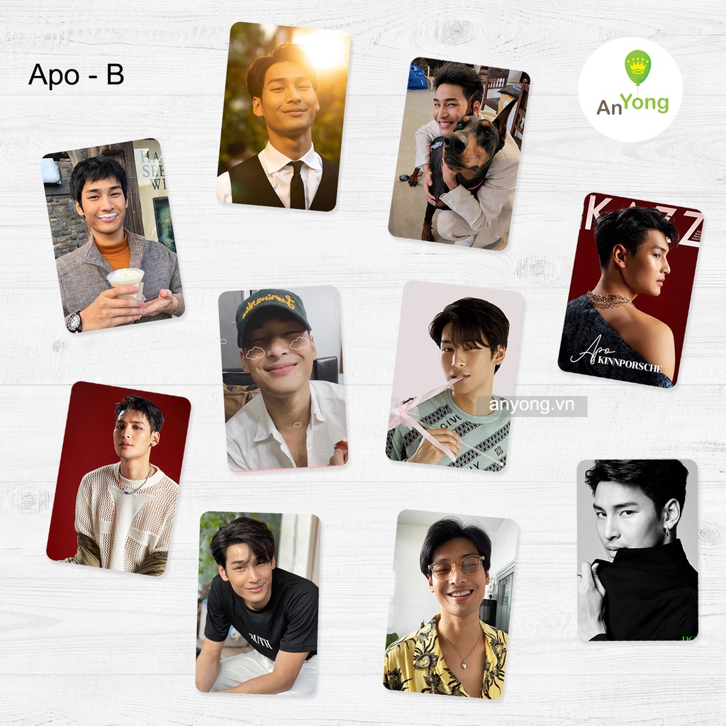 Set 10 tấm card hình boy love Thái Lan bo góc tặng sleeve