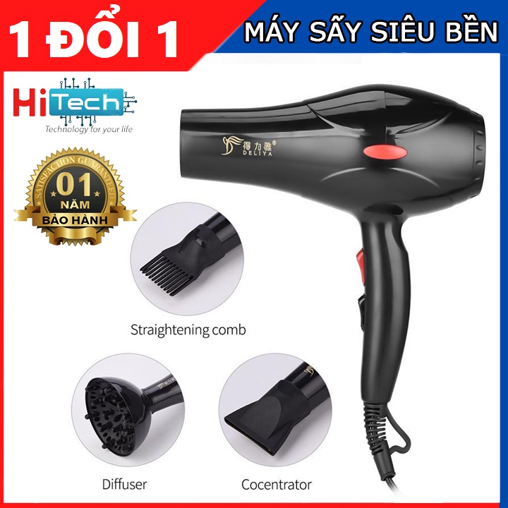 Máy Sấy Tóc 2200W DELIYA Nóng Lạnh 2 Chiều Công Suất Lớn. Dễ Dàng Tạo Kiểu