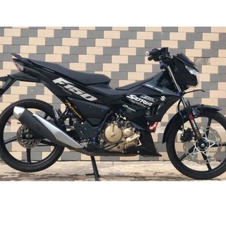 Tem rời satria f150 xám đen - tem chuẩn
