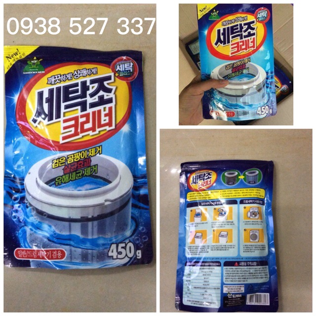 Bột tẩy lồng giặt cao cấp 450gram/túi giá rẻ