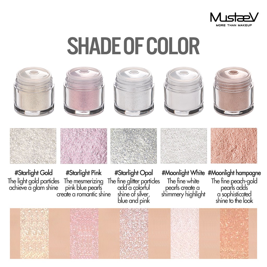 Phấn trang điểm MUSTAEV cải thiện màu da 2.5g