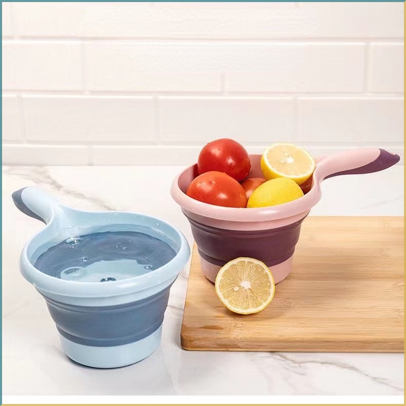 Ca Múc Nước Bằng Silicone Có Thể Gấp Gọn Tiện Lợi Dành Cho Nhà Bếp / Phòng Tắm