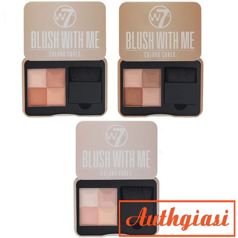 Phấn má W7 Blush With Me Colour Cubes 4 ô | BigBuy360 - bigbuy360.vn