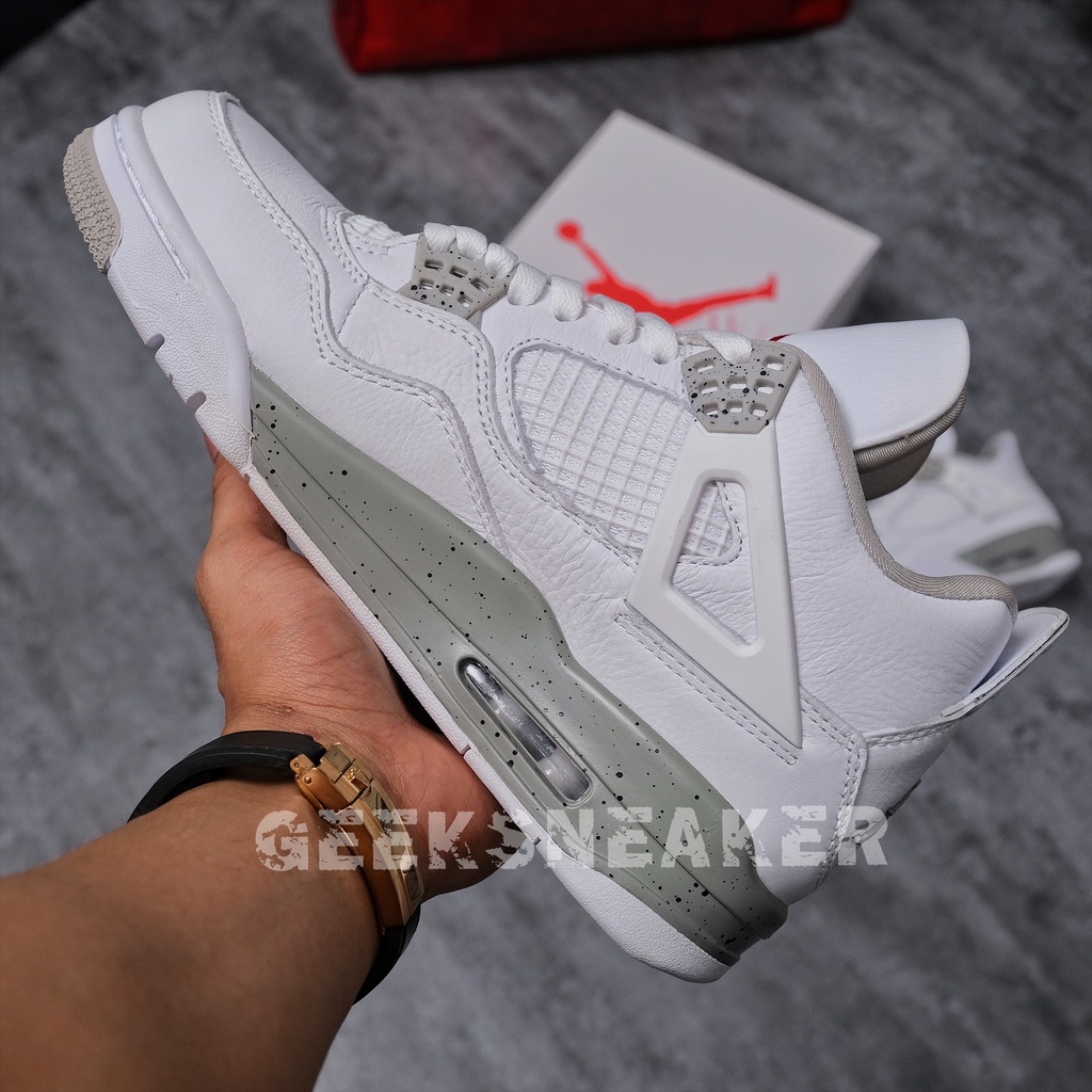 Nguyên Bản SC  Giày Sneaker Jordan 4 Oreo  “ Tech Grey “