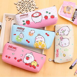 Hộp bút vải hoạt hình Molang chống thấm dễ thương nhỏ gọn th10