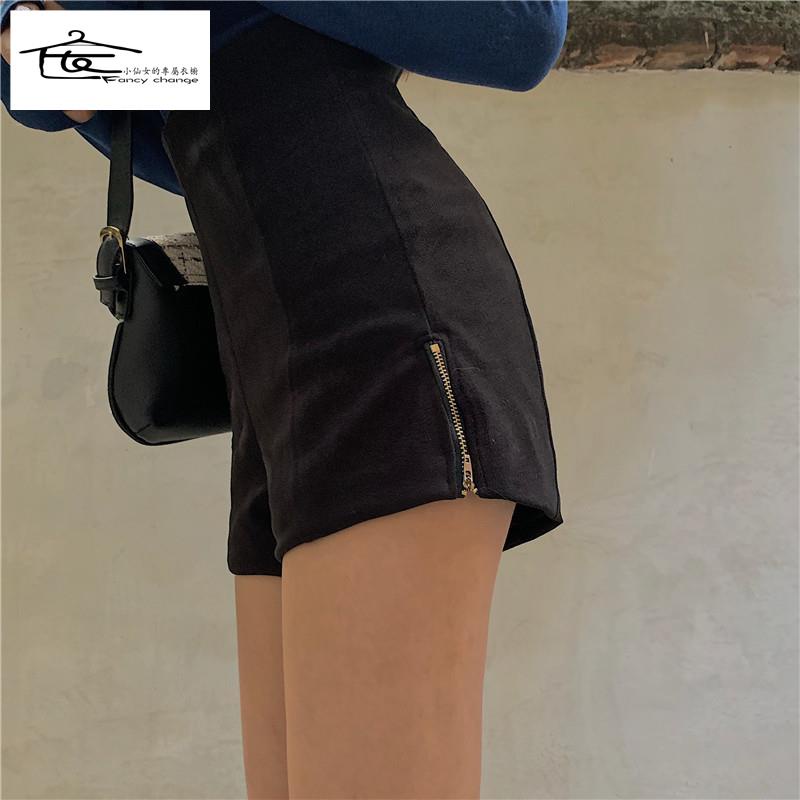 Quần Short Len Lưng Cao Dáng Ôm Dễ Phối Đồ Thời Trang Hè Thu 2020 Cho Nữ