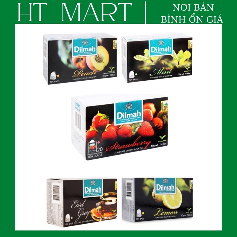 TRÀ DILMAH ĐÀO/DÂU/BẠC HÀ TÚI LỌC