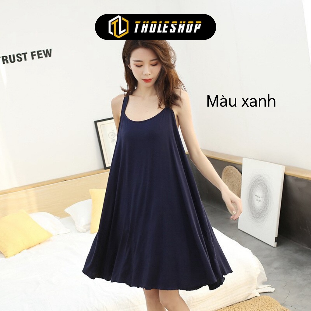 [SGD] Váy Ngủ - Đầm Ngủ Phi Bóng Lưng Dây Cánh Quạt Gợi Cảm, Vải Mát, Mịn 6222