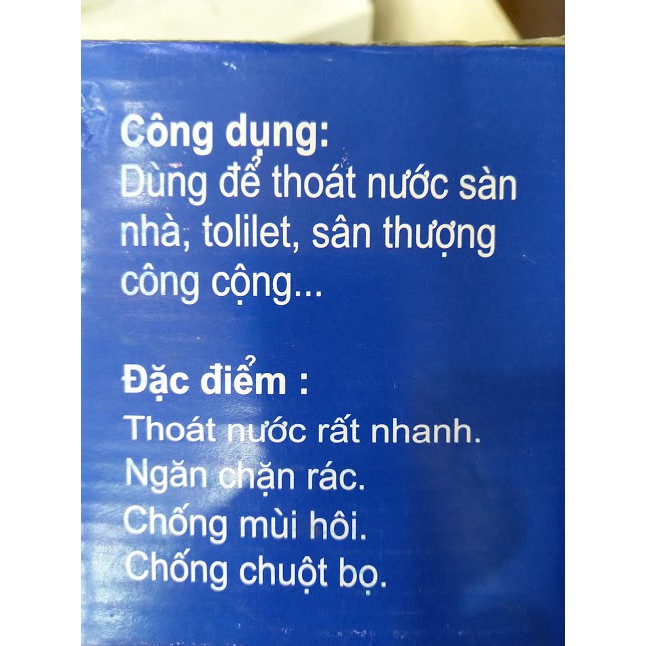 Phễu thu sàn cao cấp, chống hôi, chống côn trùng, chống trào ngược 12x12cm