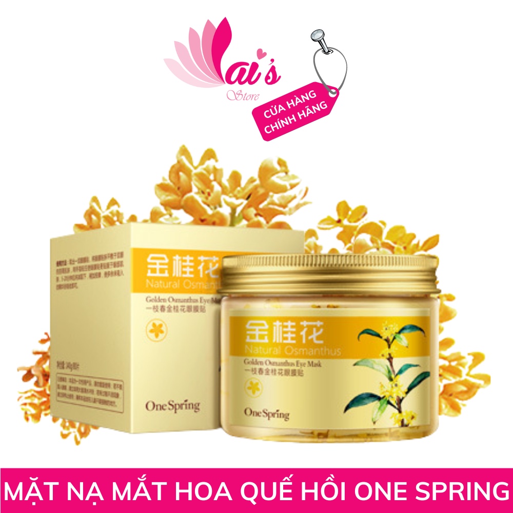 Hộp 80 Miếng Mặt Nạ Mắt Hoa Quế Hồi One Spring Golden Osmanthus Eye Mask Dưỡng Ẩm, Giảm Quầng Thâm, Nếp Nhăn Dưới Mắt