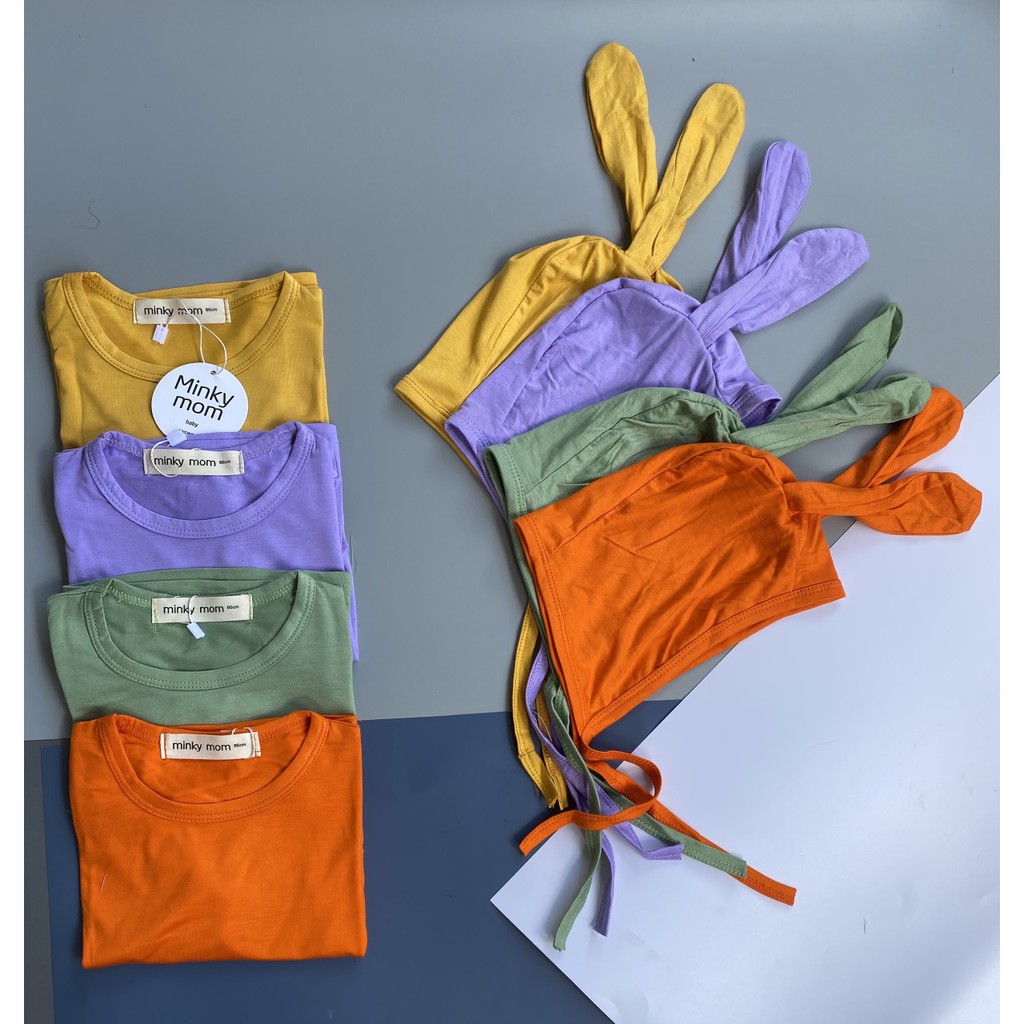 Bộ MINKY MOM dài tay tai thỏ siêu Dễ Thương Cho Bé | BigBuy360 - bigbuy360.vn