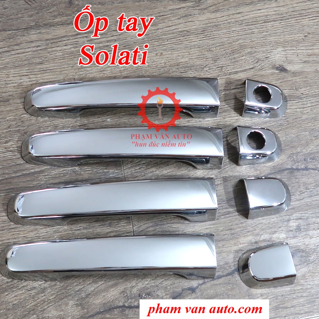 Combo 2 món ốp mạ: Tay + hõm  Hyundai Solati hàng cao cấp Phạm Văn auto