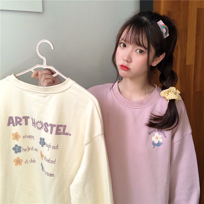 Áo Sweater Mỏng Dáng Rộng Phong Cách Hàn Quốc Dành Cho Nữ