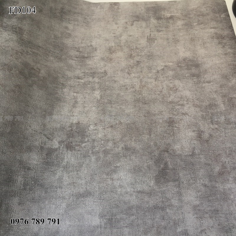 Giấy Dán Tường Giả Xi Măng Bê Tông Khổ 53cm Màu Xám Nhám Lụa Không Keo, Dày Cao Cấp ODINX