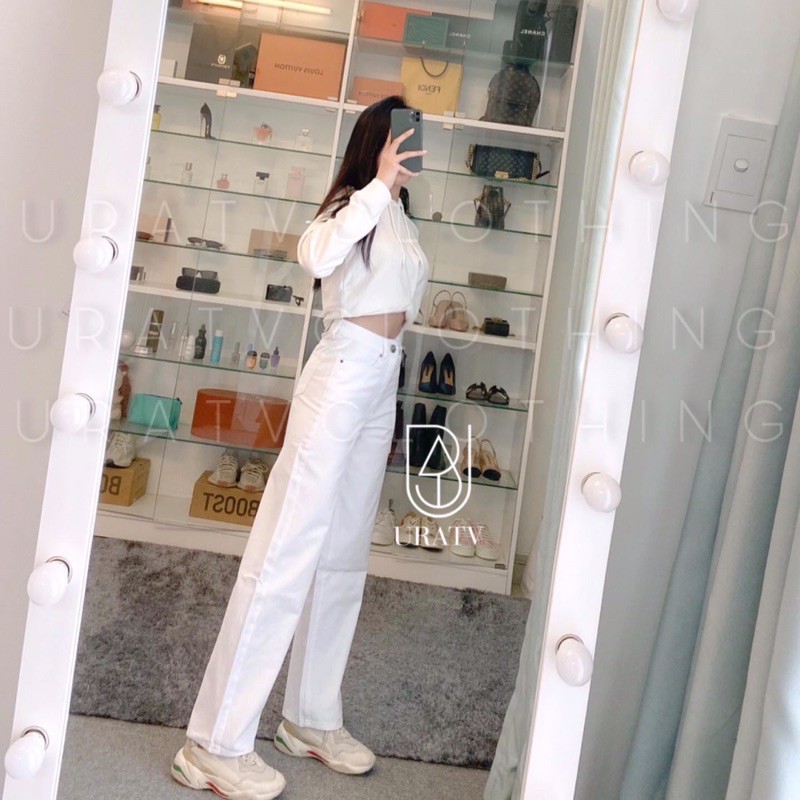 [FREESHIP] Quần CULOTTE jean trắng đen 0R.CHID | BigBuy360 - bigbuy360.vn