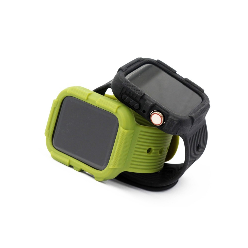 Dây Đeo Tpu Mềm Chống Sốc Cho Đồng Hồ Thông Minh Apple Watch Series 4 5 Iwatch 2 Trong 1 Kích Thước 40 44mm