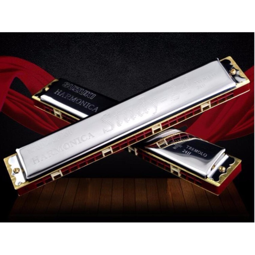 Kèn Harmonica Suzuki Study 24 Tremolo key C