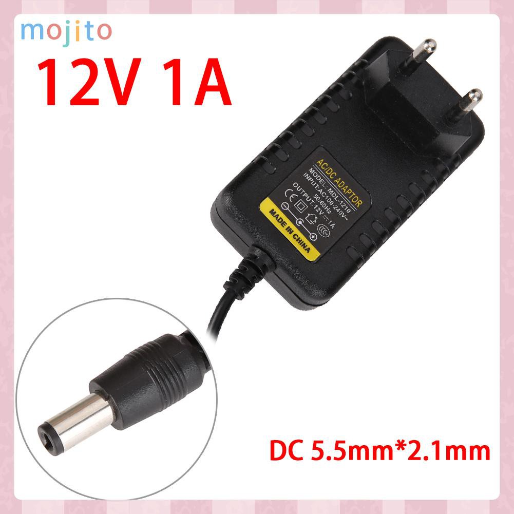 MOJITO AC to DC 5.5mm*2.1mm 5.5mm*2.5mm 12V 1A Switching Power Supply Adapter