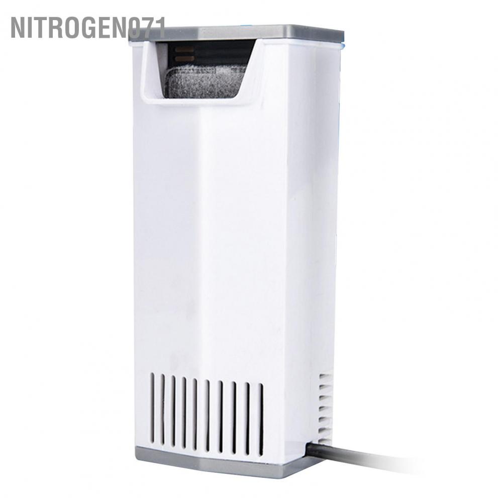 Nitrogen071 bộ lọc bể cá rùa Hoạt động im lặng Cá thác nước ở tầng thấp cho bò sát Bể cá AC 220V ‑ 240V