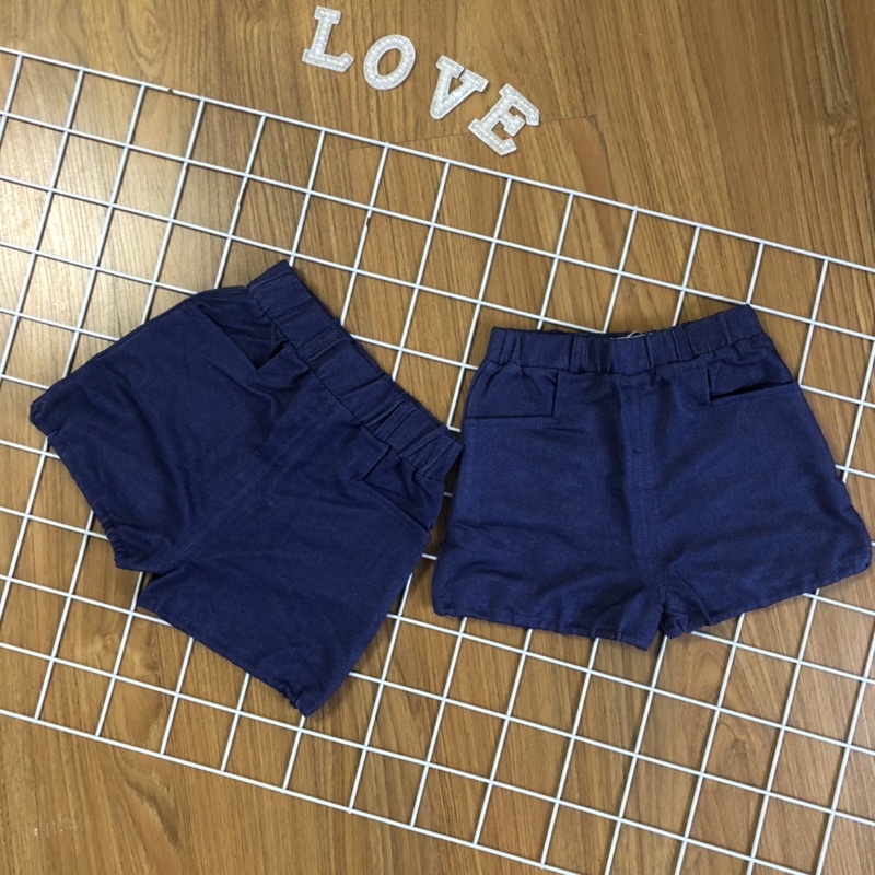 Quần đùi cotton giả bò cho bé trai và bé gái Hàng Quảng Châu