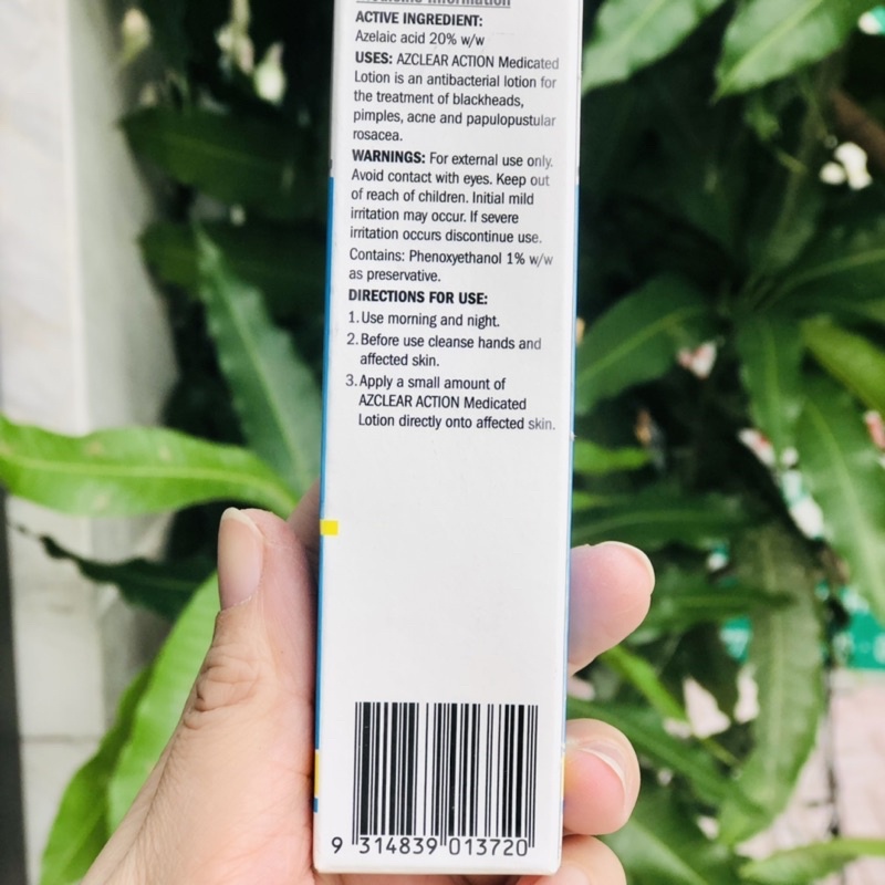 Kem giảm mụn, mờ thâm Azclear với 20% Azelaic Acid