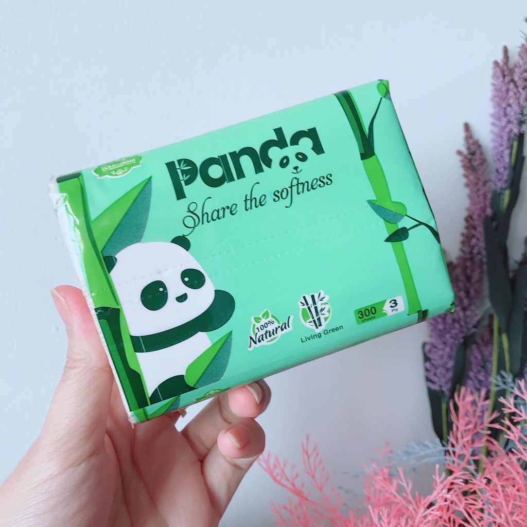 Giấy tre Việt Nam Panda 3 lớp (100 tờ/gói)