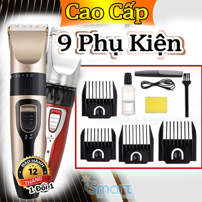 Tông Đơ Cắt Tóc Đa Năng - Tặng Kèm 9 Phụ Kiện - Máy hớt tóc Jinchen bảo hành 12 tháng.