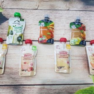Trái cây mix  Organic Gerber ,váng sữa Heinz