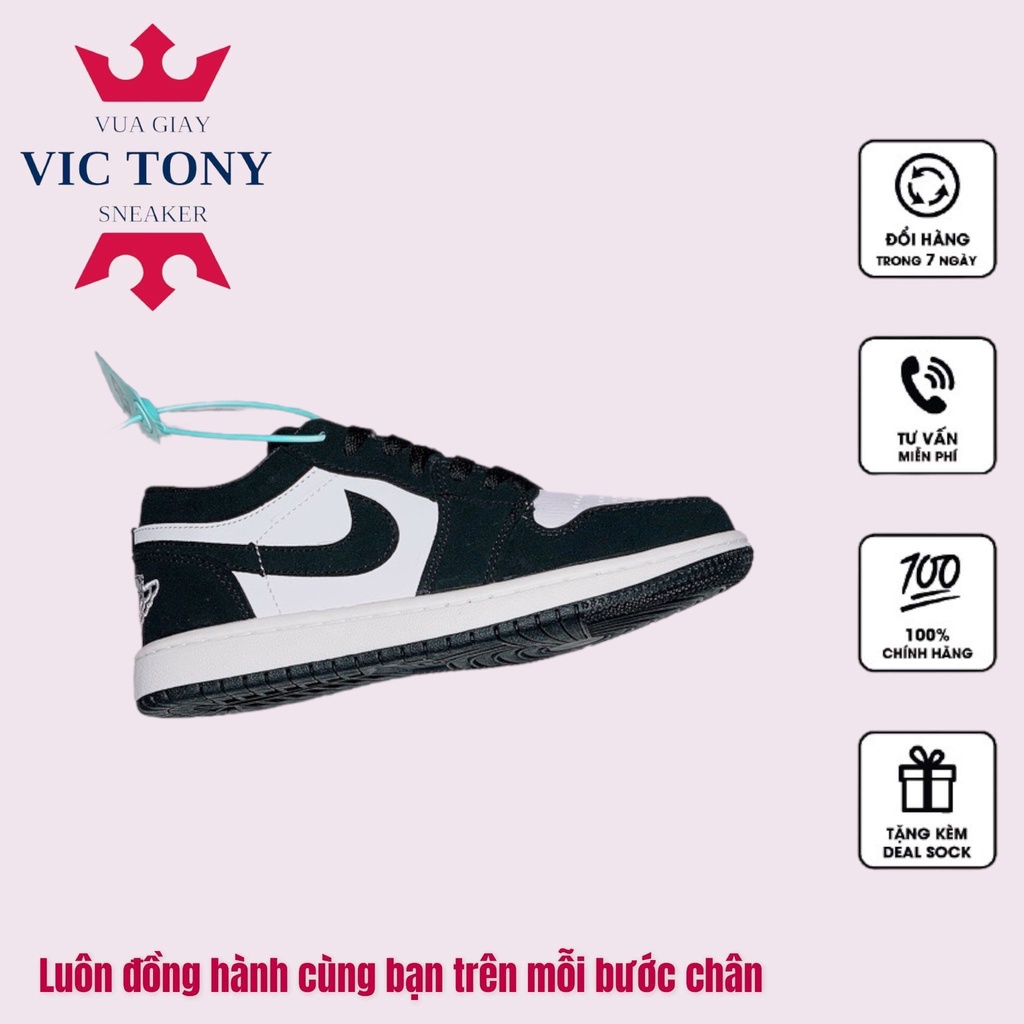 [XẢ DỊCH] Giày 𝐉𝐨𝐫𝐝𝐚𝐧 1 low panda màu đen trắng nam nữ, Giày JD1 low panda bản đẹp màu đen trắng basic full box bill | BigBuy360 - bigbuy360.vn