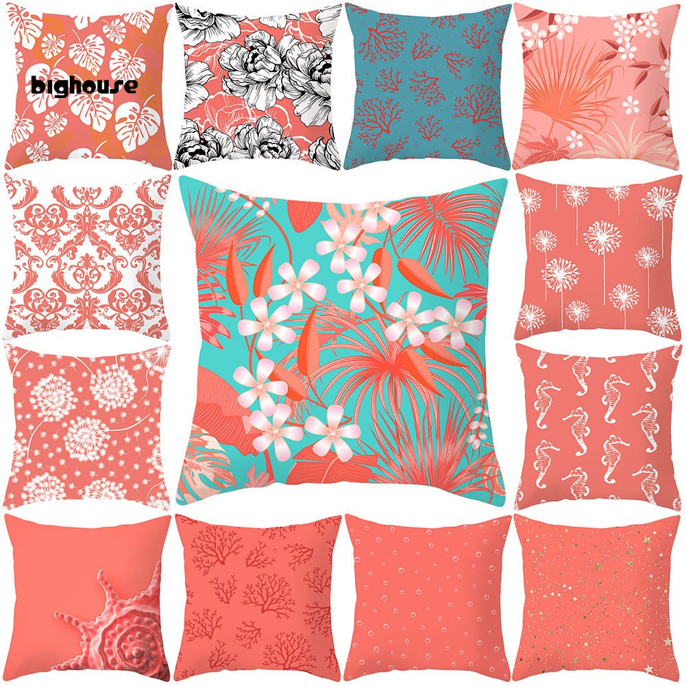 Vỏ Bọc Gối Sofa Mềm Mại In Họa Tiết Quả Đào Trang Trí Nhà Cửa / Văn Phòng