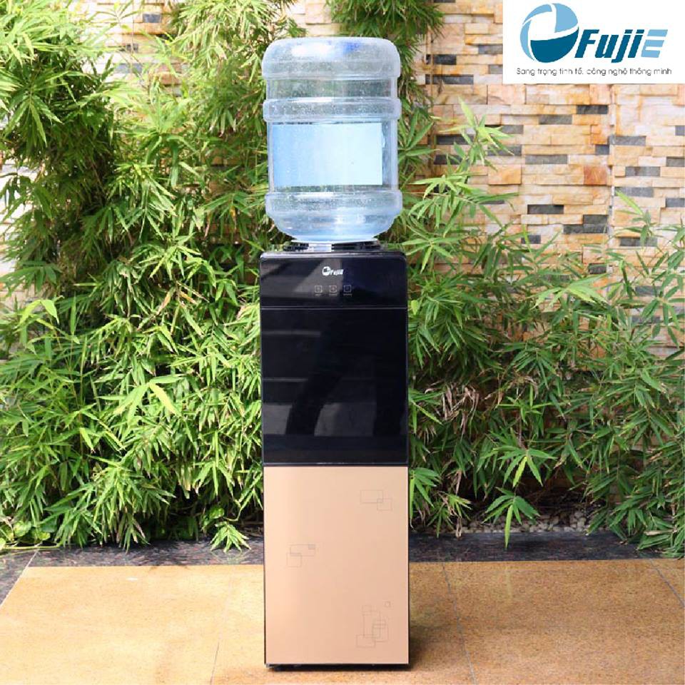 Cây nước nóng lạnh 2 vòi FujiE WD1700E (làm lạnh điện tử, có khóa vòi nóng an toàn, ngăn để cốc chén) bảo hành 2 năm