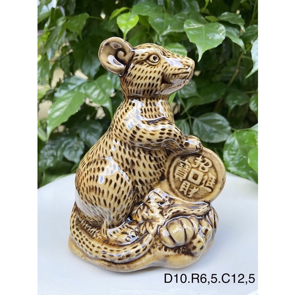 Tượng 12 con giáp có bệ_Gốm sứ Bát Tràng