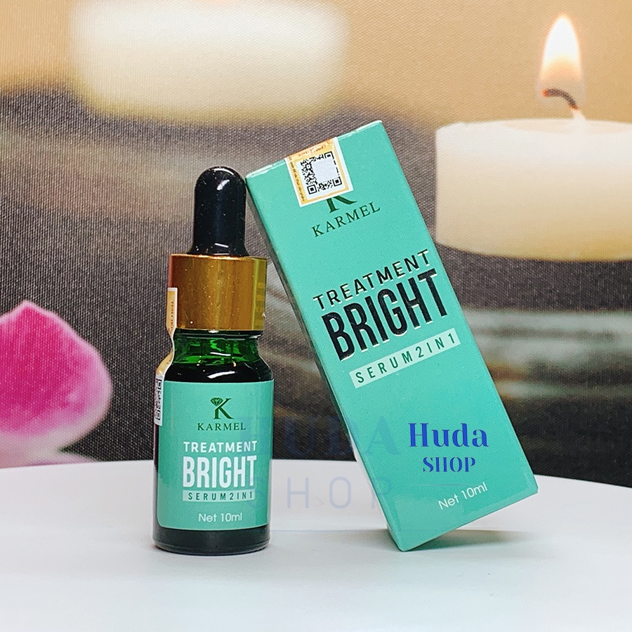 Serum Sáng Da KARMEL 10ml  – Mờ Thâm Mụn, Nám, Đốm Nâu; Đều Màu Da; Giúp Da Mịn, Căng Bóng - Huda shop