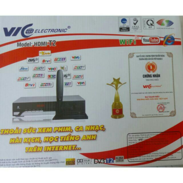 Đầu thu KTS DVB T2 VIC