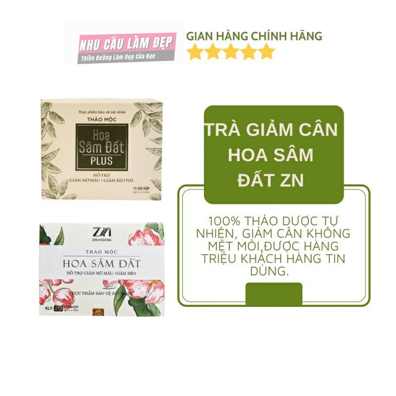 Trà Giảm Cân Hoa Sâm Đất Zn, Date Mới