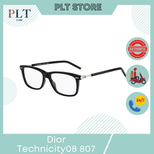 Gọng kính cận Dior Technicity08 807 Black vuông (54-16-145)