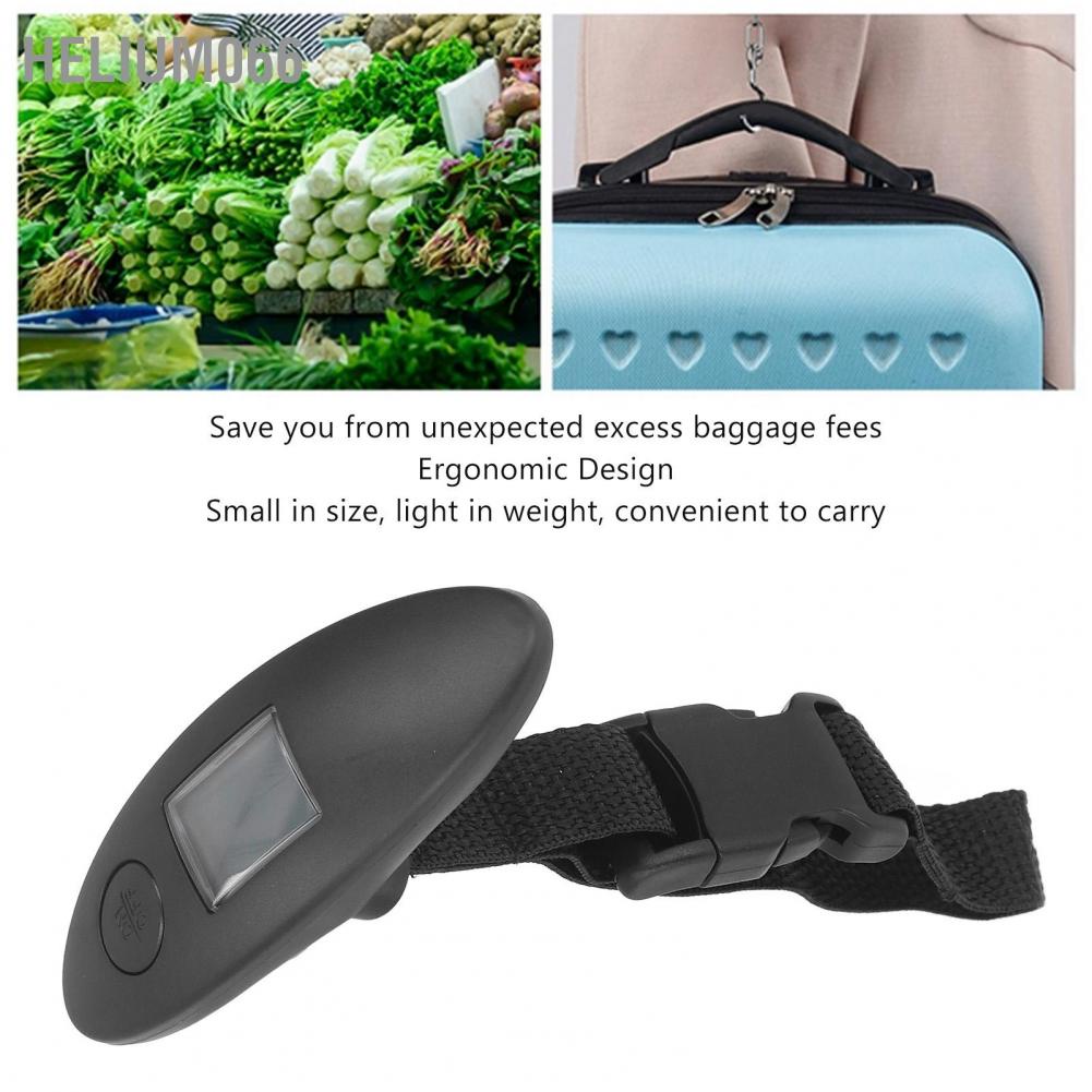 Helium066 Digital Travel Scale Portable Luggage Suitcase Weight Hanging with LCD Screen for Airport