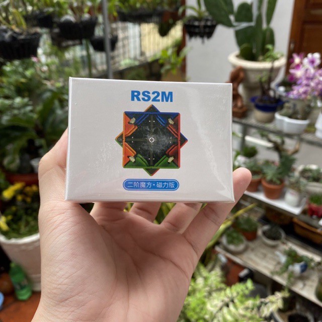 Rubik Nha Trang 2x2 Moyu RS2 M 2020 Có nam châm Hàng chính hãng Moyu Cao cấp RS2M