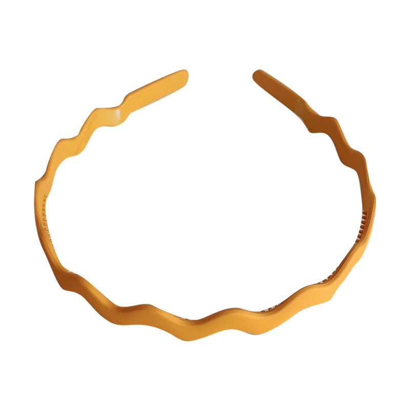 Băng Đô Cài Tóc Răng Cưa Gợn Sóng Chống Trượt Màu Sắc Ngọt Ngào Cho Nữ