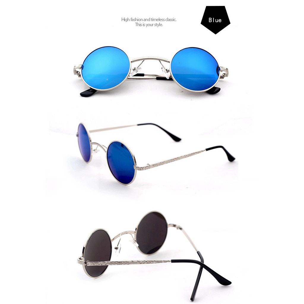 Kính mát SAMJUNE gọng tròn nhỏ phong cách cá tính