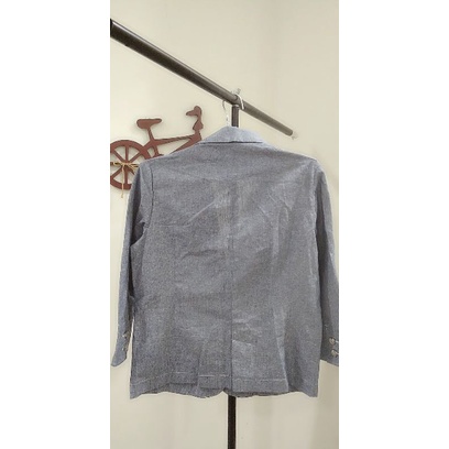 Crop blazer in gray vnxk áo khoác vest màu xám ghi form ngắn tay lửng hàng xuất Nhật cao cấp xuất khẩu dư xịn | BigBuy360 - bigbuy360.vn