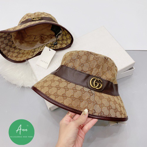 Mũ Bucket Cao Cấp 2 Lớp, Hàng Quảng Châu Loại 1, Thiết Kế Phong Cách RETRO Cổ Điển và Sang Trọng