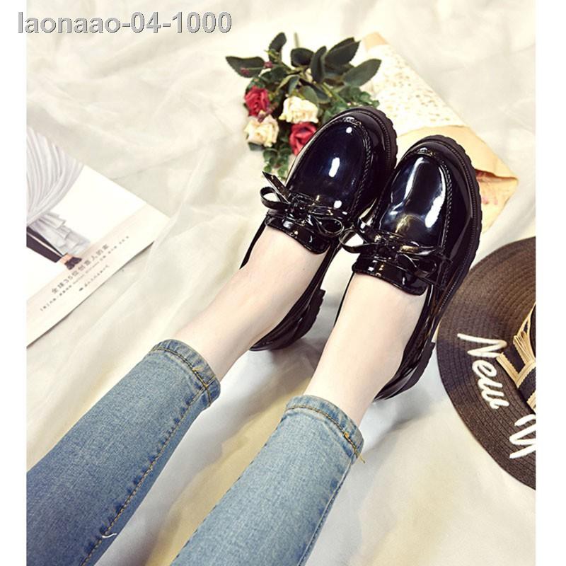 ♤❐Giày da nữ mũi tròn đế thô phong cách Retro | BigBuy360 - bigbuy360.vn