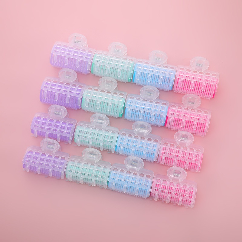 Set 3 Lô Uốn Tóc Tự Dính Bằng Nhựa Tiện Dụng Cho Nữ
