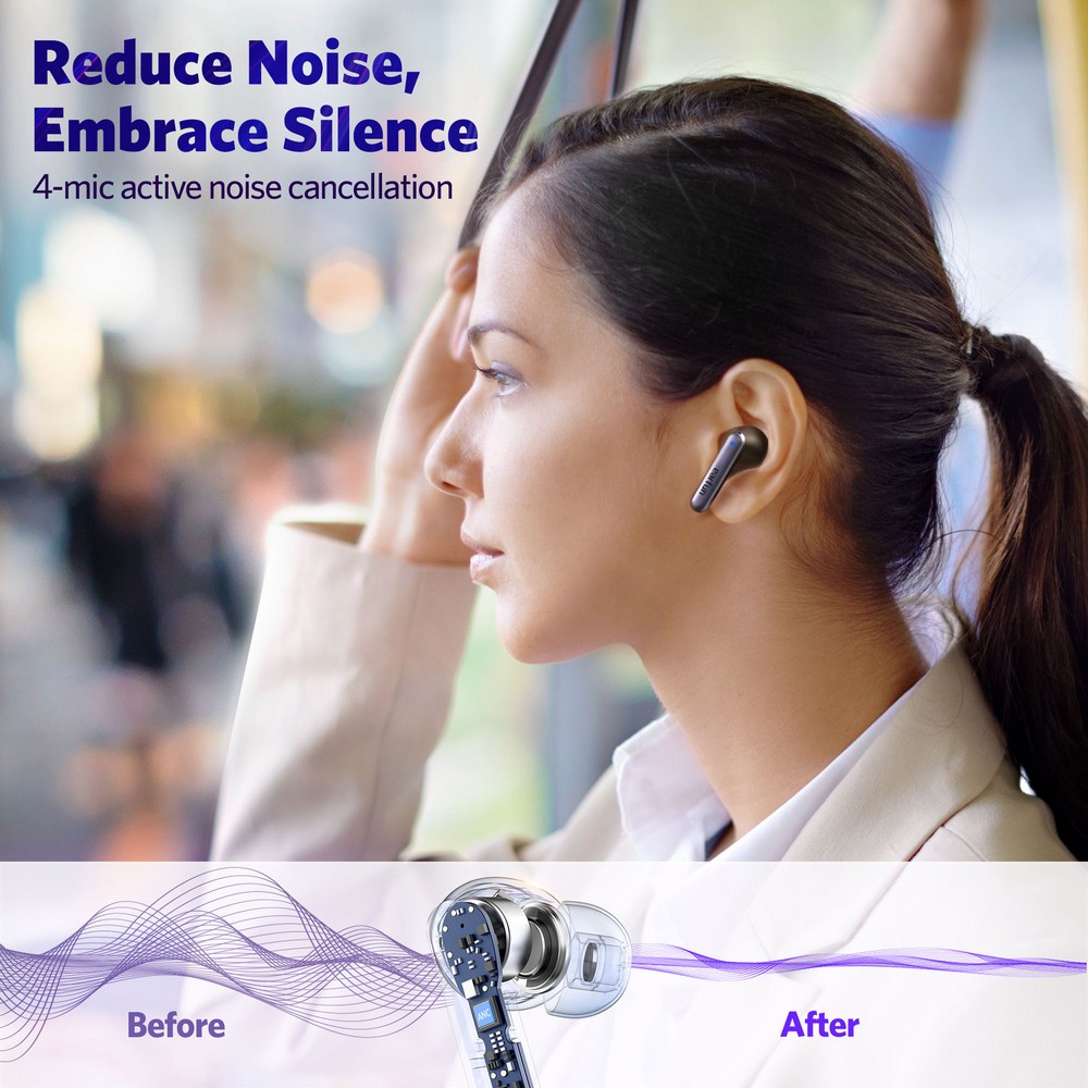 Tai Nghe Bluetooth v5.2 Earfun Air S ✔️ ANC ✔️ QCC3046 ✔️ kết nối 2 thiết bị - Chính Hãng