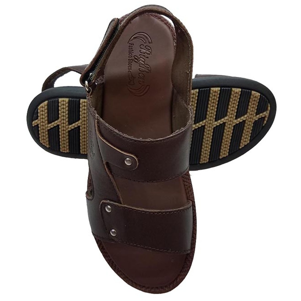 Giày Sandal Nam BIGBEN Da Bò Thật Cao Cấp SD63