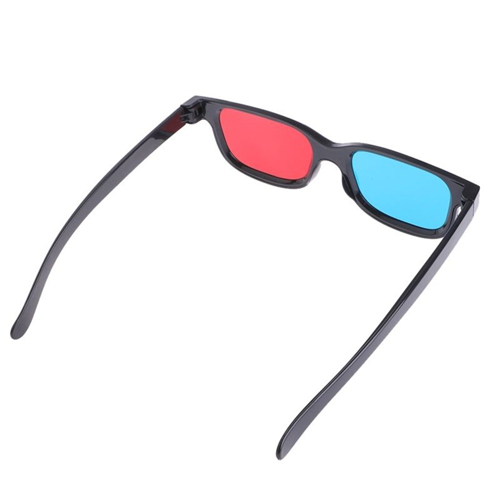 LUCKY Hot Anaglyph Movie Universal Black Frame Red Blue 3D Glasses New Fashion Game DVD Stereo Dimensional